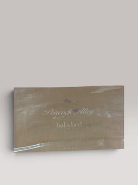 Peacock Alley "Belinda" Crib Coverlet NIP100% Egyptian Cotton Matelasse Portugal